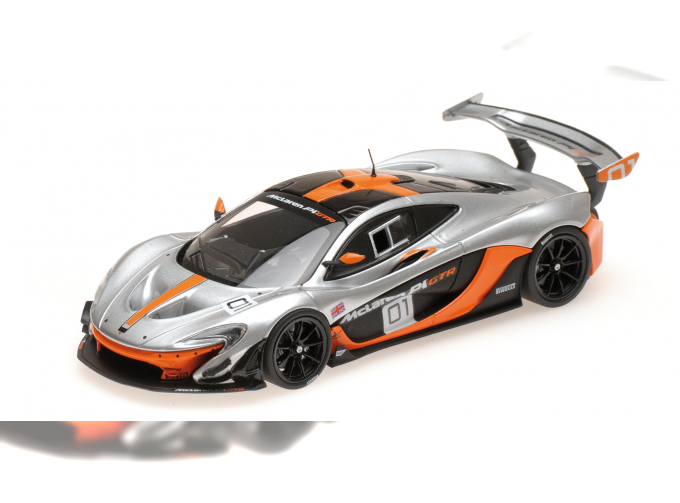 McLaren P1 GTR Design Concept - 2015 серебристый с черным и оранжевым