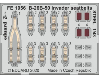 Набор фототравления для B-26B-50 Invader стальные ремни