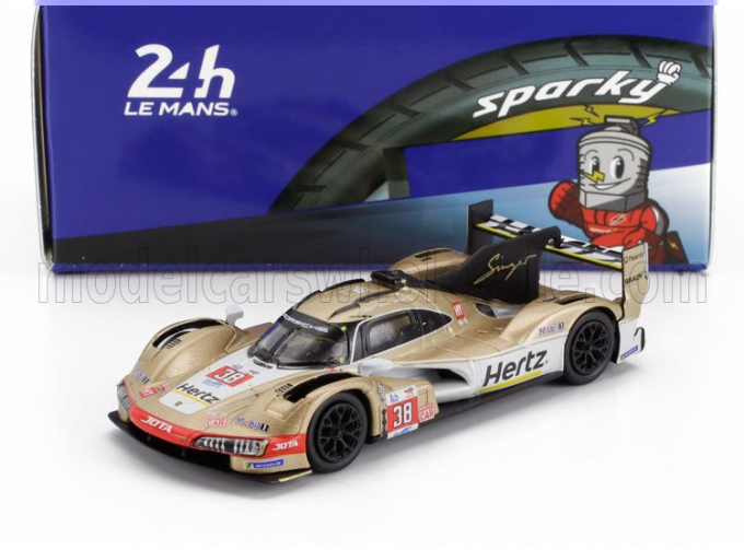 PORSCHE 963 9rd 4.6l Turbo V8 Team Hertz Jota №38 24h Le Mans (2024) Jenson Button - Phil Hanson - Oliver Rasmussen, White Gold