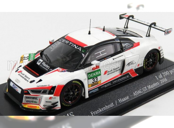 AUDI R8 Lms Team Car Collection Motorsport N 93 Adac Gt Master 2016 Frankenhout - Haase, White