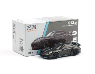 PORSCHE 992 Stinger GTR, carbon black / blue