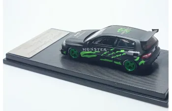 HONDA Civic EG6 *Monster*, black/green