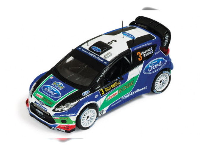 FORD FIESTA RS WRC 3 J.M.LATAVALA-M.ANTILLA Winner Rally SWEDEN 2012, blue