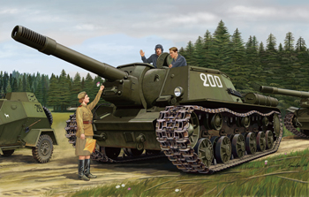 Сборная модель Russian Self-Propelled Gun SU-152 (KV-14) (September, 1943 Production)