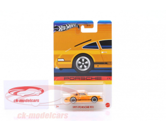 Porsche 911, orange metallic with black decor