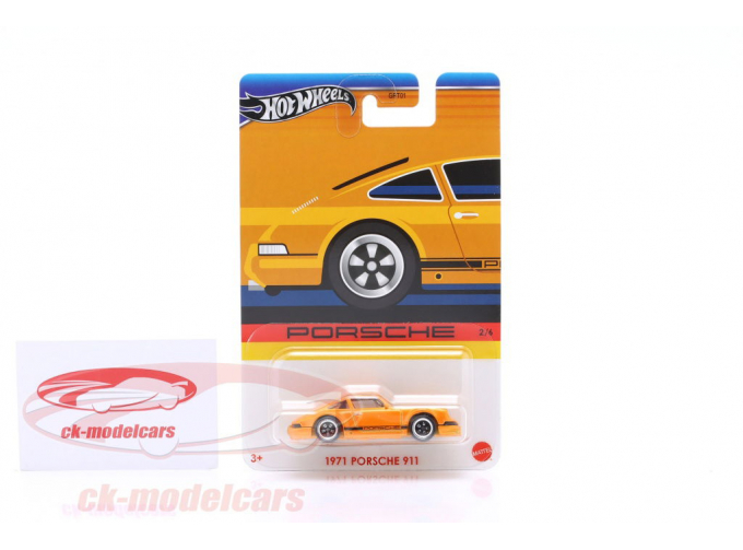 Porsche 911, orange metallic with black decor