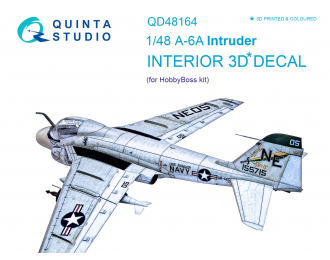 3D Декаль интерьера кабины A-6A Intruder (для модели HobbyBoss)