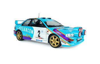 SUBARU Impreza WRC99 Team Belgacom (Night Version) #2 4th Rally Belgium Westhoek Ypres 1998 Jean Marc Fortin - Gregoire De Mevius, blue / white