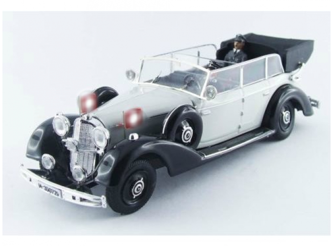 MERCEDES-BENZ 770 Norimberga Hitler + driver (1937), grey-black