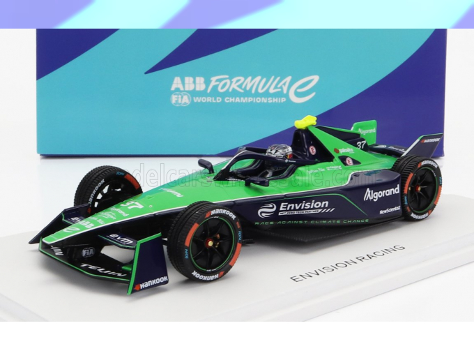 JAGUAR Formula-e I-type 6 Team Envision Racing N37 6th Diriyah Eprix (2022-2023) Nick Cassidy, Green Black