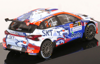 HYUNDAI I20 N Rally2 Team Bma №2 Winner Rally Ypres (2024) Stephane Lefebvre - Xavier Porter, Blue White Orange