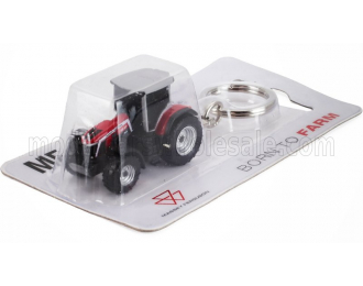 MASSEY FERGUSON Portachiavi - Keyring 8s.265 Tractor Xtra 2018, Red Grey