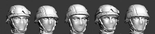 головы для фигурок в современных Российских шлемах и балаклавах №1