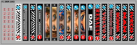 Декаль Брызговик для гузовиков и прицепов вариант 34