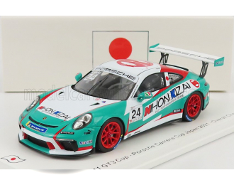 PORSCHE 911 991 Gt3 Cup N24 Porsche Carrera Cup Japan Overall Champion (2021) T.Kondo, Light Blue White