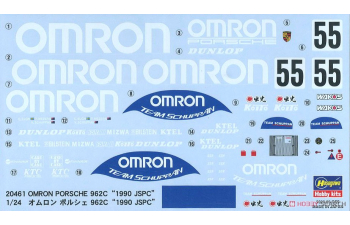 Сборная модель Omron Porsche 962C, JSPC (1990)