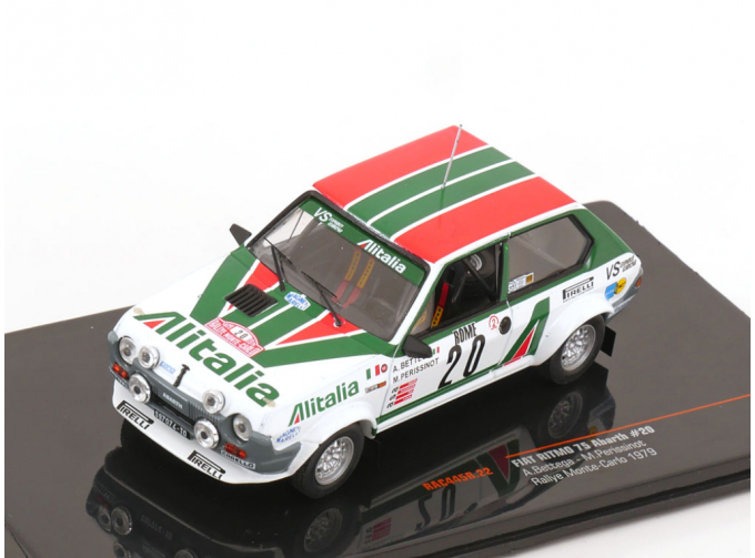 FIAT Ritmo 75 Abarth Alitalia (night Version) №20 Rally Montecarlo (1979) Attilio Bettega - Maurizio Perissinot, White Green Red
