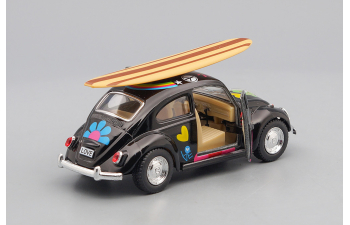 VOLKSWAGEN Classical Beetle Peace and Love Surfboard (1967), black