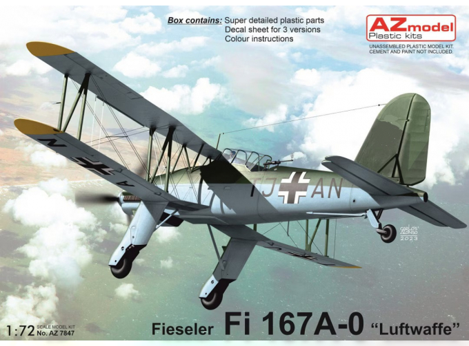 Сборная модель Fieseler Fi 167A-0 "Luftwaffe"