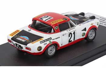 FIAT 124 ABARTH (night version) №21 3rd Rally Sach BALTC (1975) Andrzej Jaroszewicz - Ryszard Zyszkowski, white/red/black