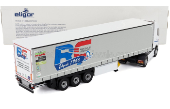 VOLVO Fh Aero 500 Truck Telonato Rouille & Coulon Transports (2024), White Grey