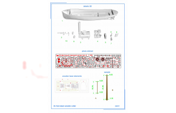 Сборная модель 34-футовый паровой торпедный катер тип А, 1904 г.