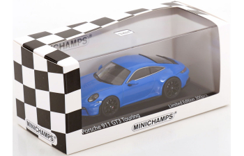PORSCHE 911 (992) GT3 mit Touring-Paket (2021), sharkblue / black rims