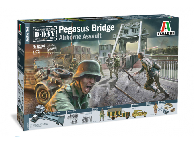 Сборная модель War Battle Set Pegasus Bridge Airborne Assault - 75th Anniversary D-day 1944-2019