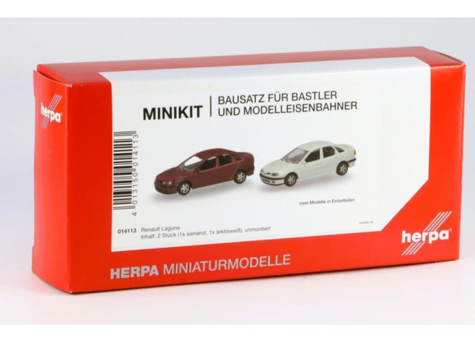Сборная модель RENAULT Laguna, 2шт (белый/красный)
