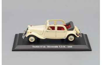 CITROËN Traction 15 six Decouvrable E.D.M. 1949, beige