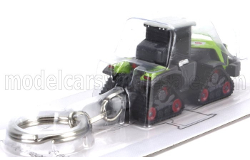 CLAAS Portachiavi - Keyring Xerion 12.650 Cingolato Tractor (2020) - Cm. 5.8, Green Grey