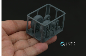 Комплект колес Су-30СМ с нагруженными шинами (Звезда)