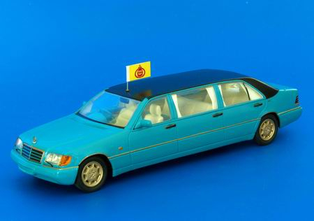 MERCEDES-BENZ 1200SEL (W140) - Sultan of Brunei - Ltd.ed. 100 pcs. 1991, blue