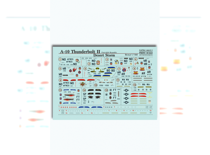 NEW A-10 Thunderbolt II Wet decal