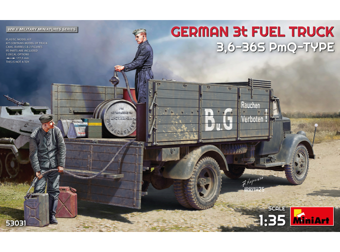 Сборная модель OPEL Blitz German 3t Fuel Truck 2-assi 1941