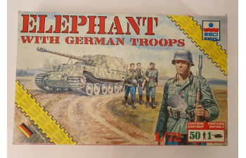 Сборная модель Elephant with German Troops