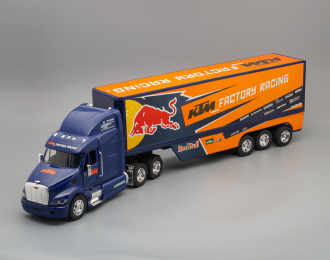 PETERBILT 387 Red Bull KTM Factory Team Truck 2017, blue / orange
