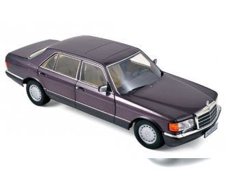 MERCEDES-BENZ 560SEL W126 (1991), metallic purple