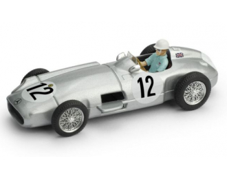 MERCEDES-BENZ W196 №12 Formula 1 GP Great Britain S.Moss (1955), silver