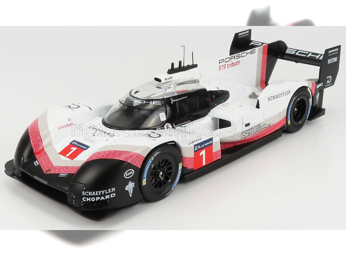 PORSCHE 919 Hybrid Evo №1 Tribute Lap Record 1:41.8 Min Spa Francorchamps 9th April (2018) N.Jani, White Red Black