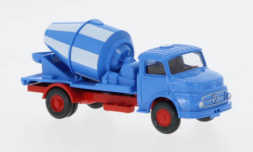 MERCEDES-BENZ Kurzhauber Betonmischer (Бетономешалка) (1969), blue/white