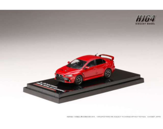 MITSUBISHI Lancer Evolution X Final Edition with engine display model, red metallic