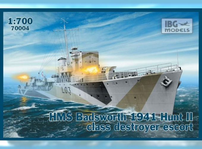 Сборная модель Британский эсминец HMS Badsworth 1941г.