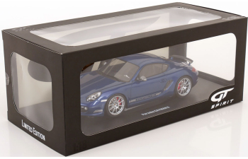 PORSCHE Cayman R (2012), blue metallic/white