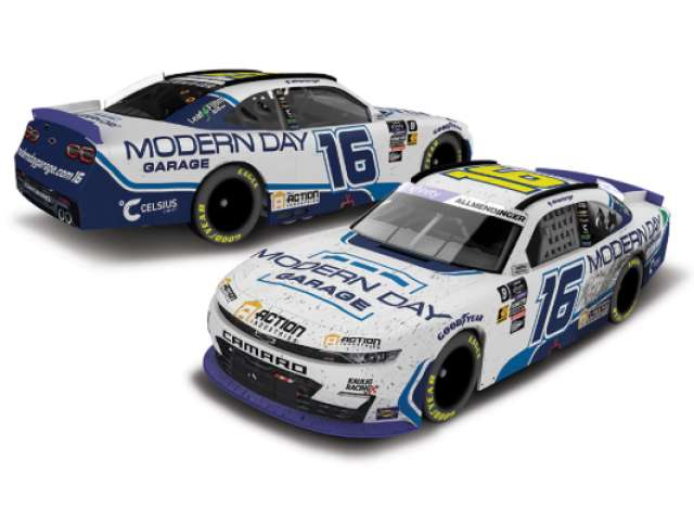 Chevrolet #16 AJ Allmendinger *Modern Day Garage*, white/blue 2024