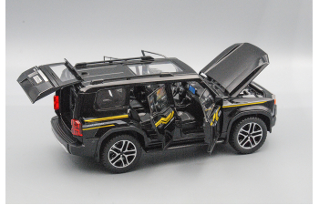 TOYOTA Land Cruiser 250 (Prado) чёрный, 21 см.