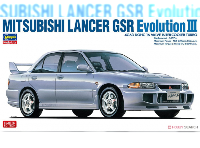 Сборная модель MITSUBISHI Lancer Gsr Evolution Iii 1995