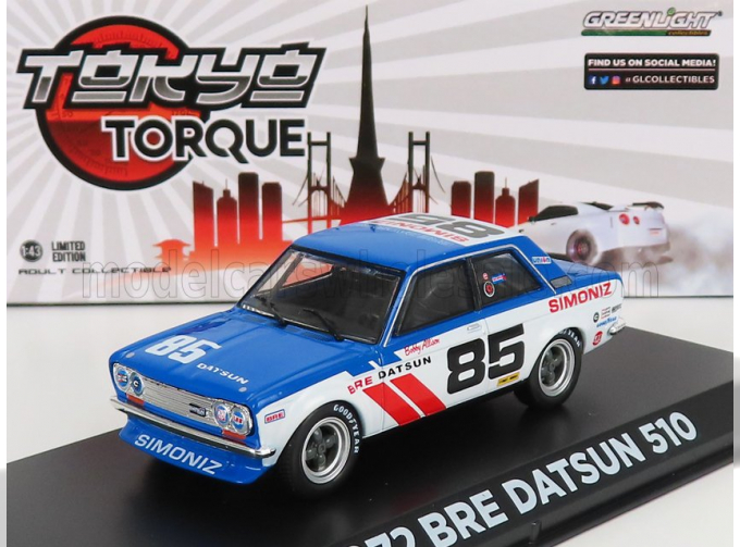 DATSUN 510 BRE N 85 RACING B.ALLISON (1972), BLUE WHITE