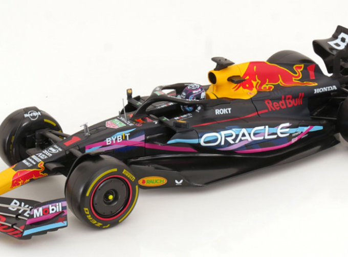 RED BULL F1 Rb19 Team Oracle Red Bull Racing №1 World Champion Winner Miami Gp (2023) Max Verstappen, Matt Blue