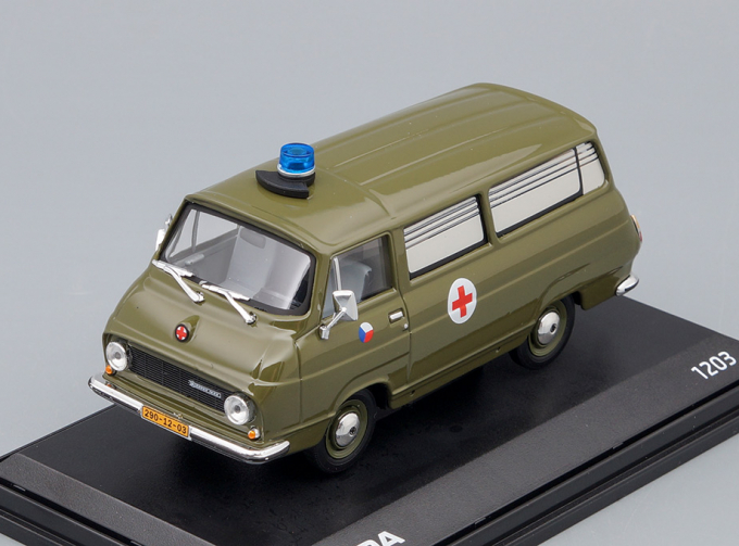 SKODA 1203 Army Ambulance 1969, green